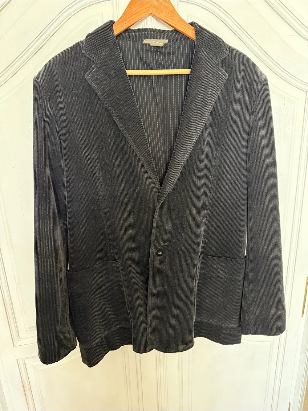 DKNY Vintage 90s Black Corduroy Blazer Sport Coat Men’s Medium